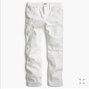 J. Crew Vintage crop jean in destroyed white